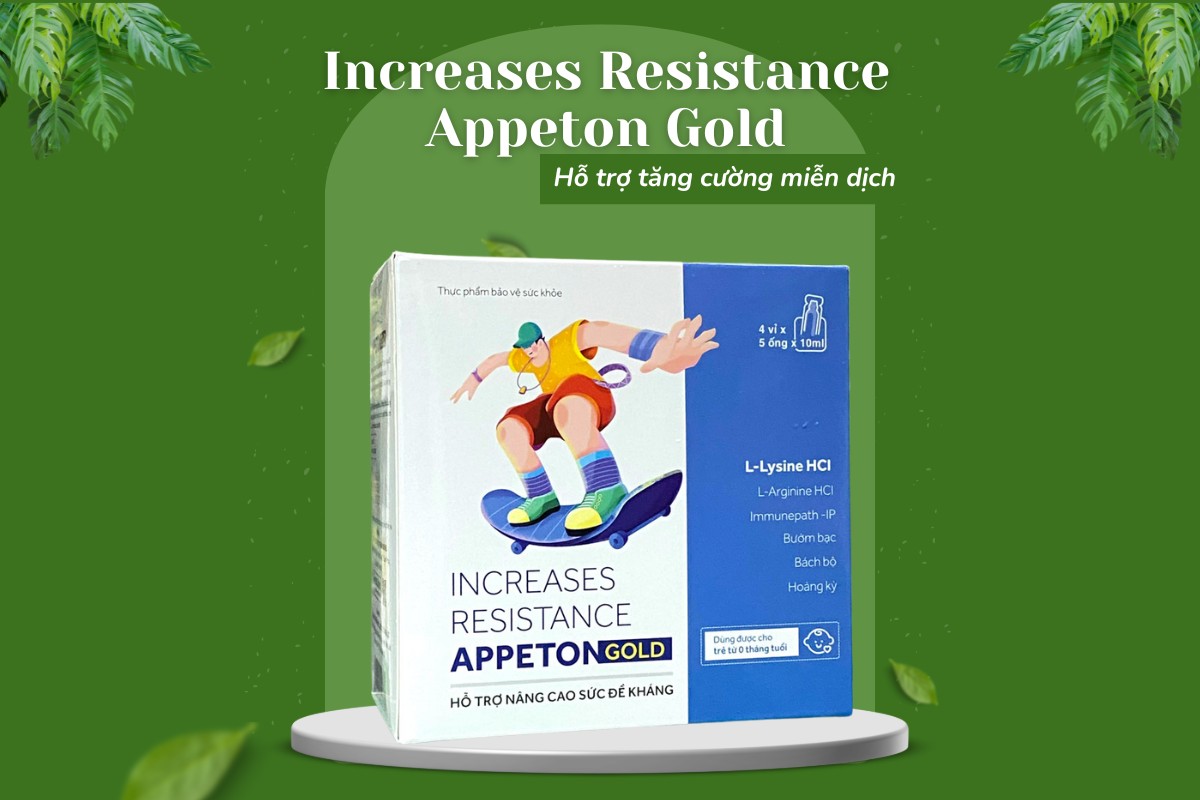 Increases Resistance Appeton Gold hỗ trợ tăng cường miễn dịch