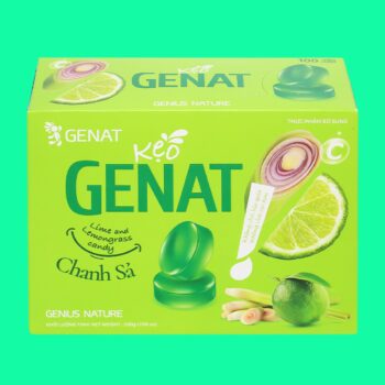 Kẹo Genat Lime And Lemongrass Candy Chanh Sả 2 Kẹo Genat Lime And Lemongrass Candy Chanh Sả