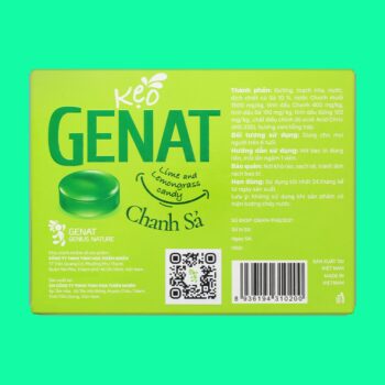 Kẹo Genat Lime And Lemongrass Candy Chanh Sả 3 Kẹo Genat Lime And Lemongrass Candy Chanh Sả
