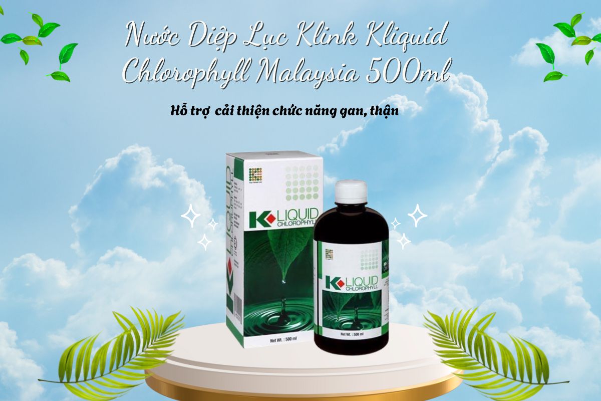 Nước Diệp Lục Klink Kliquid Chlorophyll Malaysia 500ml