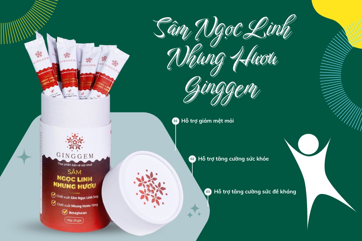 Sâm Ngọc Linh Nhung Hươu Ginggem 10 Công dụng của Sâm Ngọc Linh Nhung Hươu Ginggem