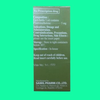 Samilflurone 0,1% ophthalmic suspension 3 Samilflurone 0,1% ophthalmic suspension