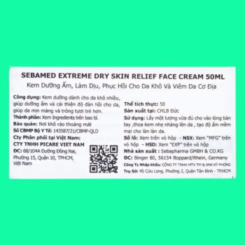 Sebamed Extreme Dry Skin Relief Face Cream 5% Urea