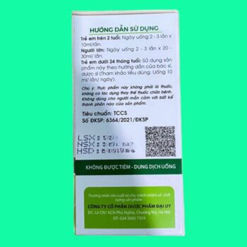 Siro Mát Gan Giải Độc Đại Uy 6 Siro Mát Gan Giải Độc Đại Uy