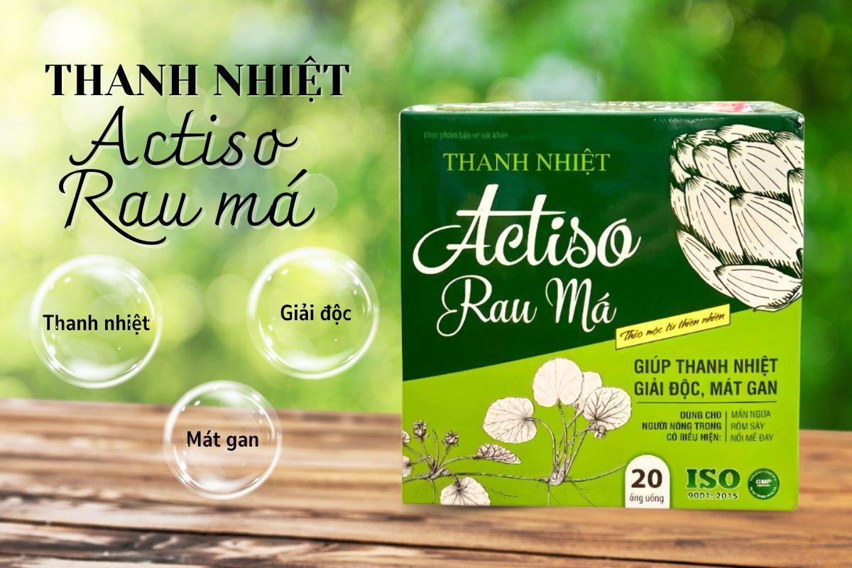 Thanh Nhiệt Actiso Rau Má hỗ trợ làm mát, giải độc gan