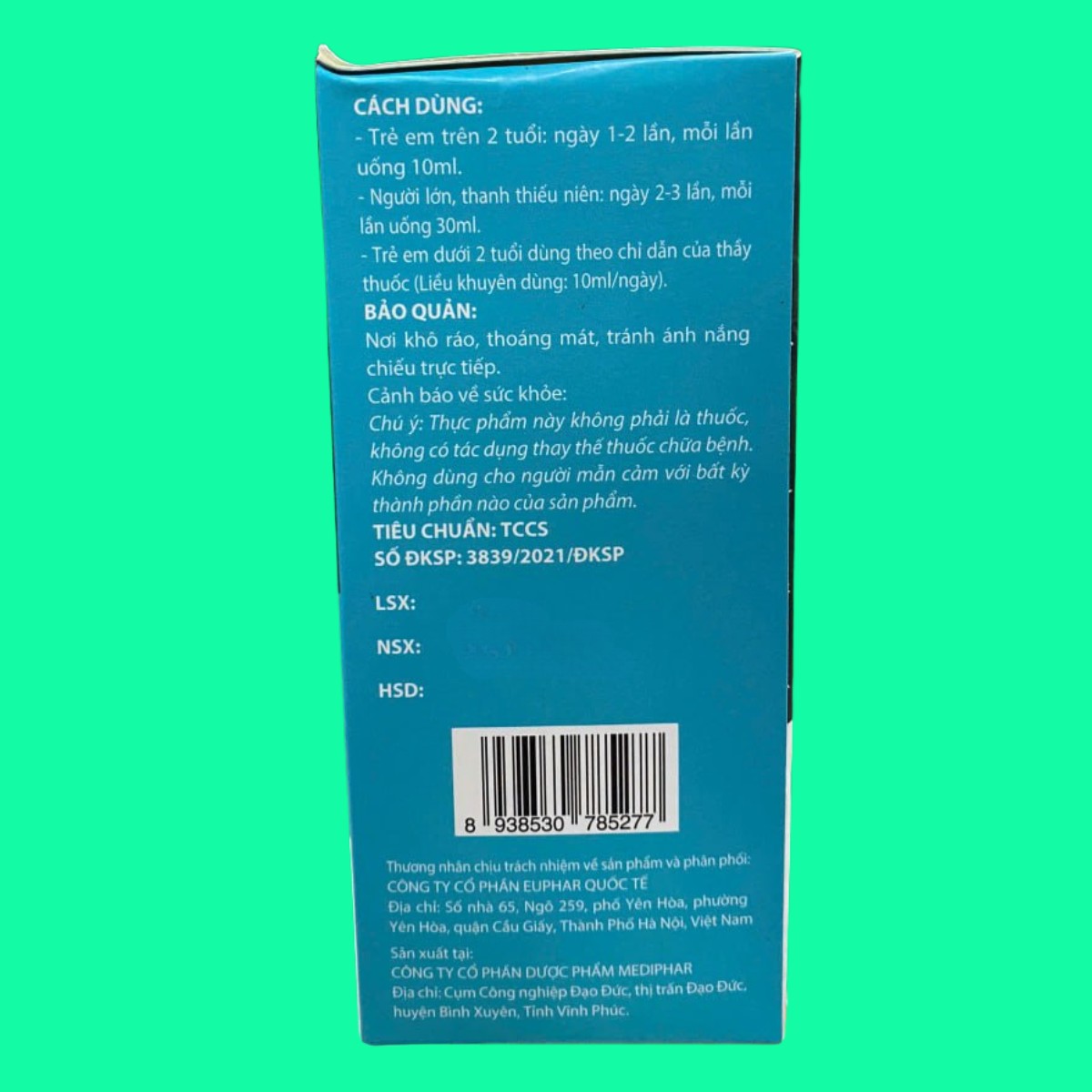 thanh-nhiet-giai-doc-gan-euphar-3 Thanh Nhiệt Giải Độc Gan Euphar