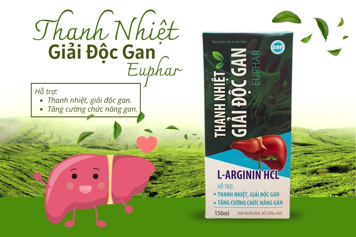 Thanh Nhiệt Giải Độc Gan Euphar 13 Thanh Nhiệt Giải Độc Gan Euphar hỗ trợ tăng cường chức năng gan