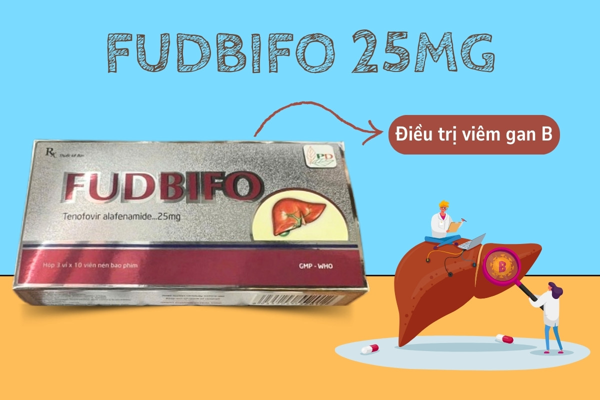 Thuốc Fudbifo 25mg điều trị viêm gan B
