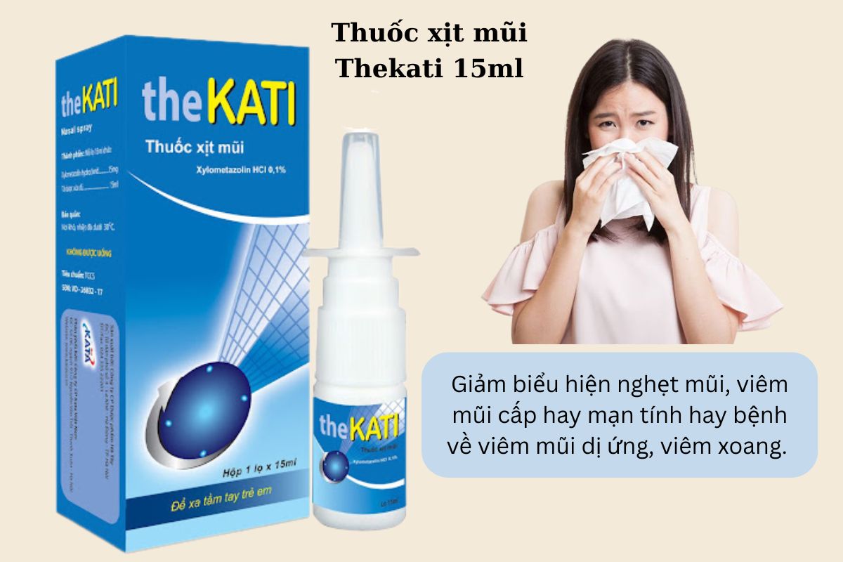 Thuốc xịt mũi Thekati 15ml 7 Tác dụng của thuốc Thekati 15ml