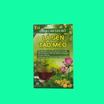 Trà Giảm Cân Tan Mỡ Lá Sen Táo Mèo