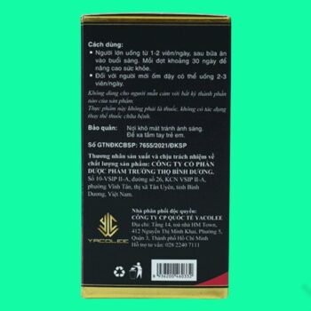 Yacolee Sâm Ngọc Linh Đông Trùng Hạ Thảo 6 Yacolee Sâm Ngọc Linh Đông Trùng Hạ Thảo