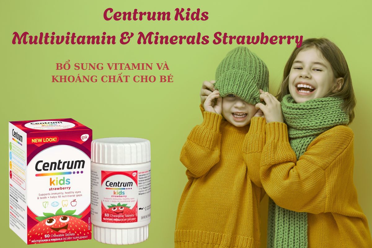Centrum Kids Multivitamin & Minerals Strawberry 