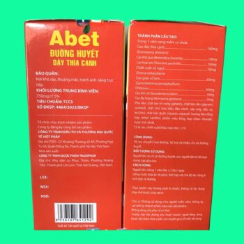 Đường huyết dây thìa canh Abet 6 Đường huyết dây thìa canh Abet
