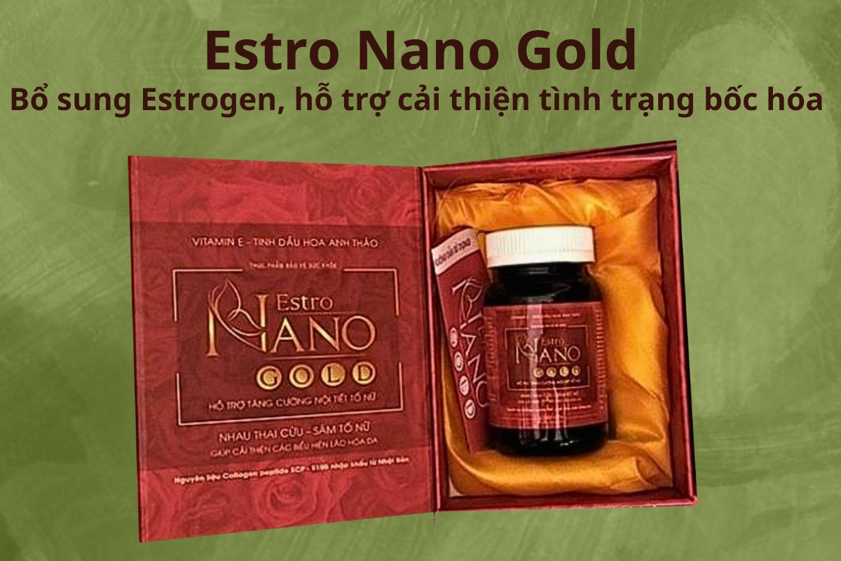 Estro Nano Gold 8 Estro Nano Gold bổ sung estrogen