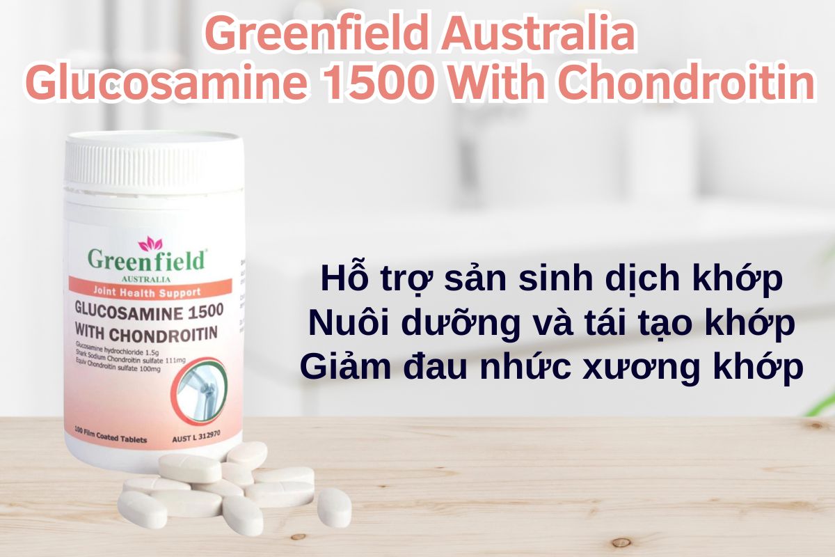 Greenfield Australia Glucosamine 1500 With Chondroitin