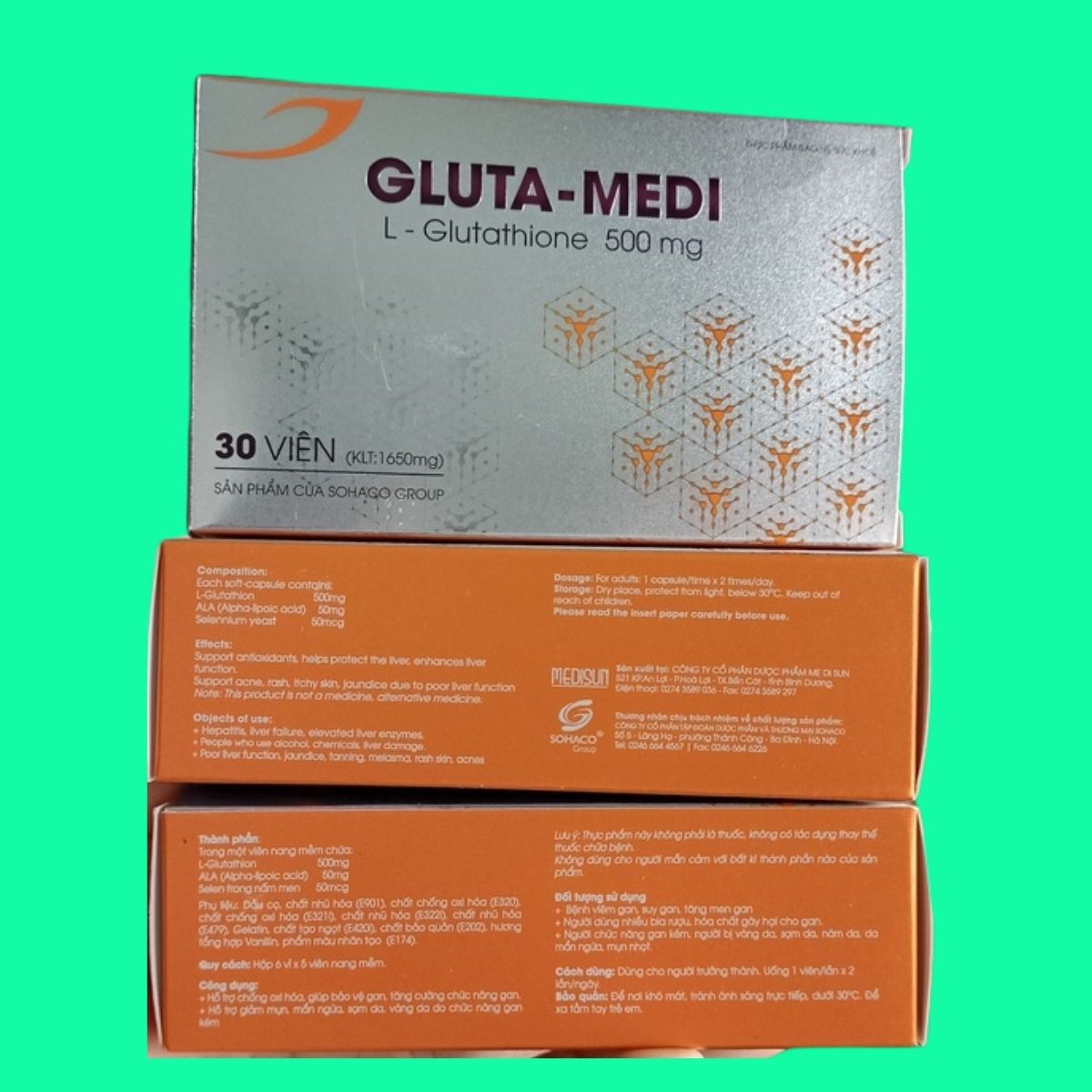 Gluta-Medi L-Glutathione 500mg-4 Gluta-Medi L-Glutathione 500mg