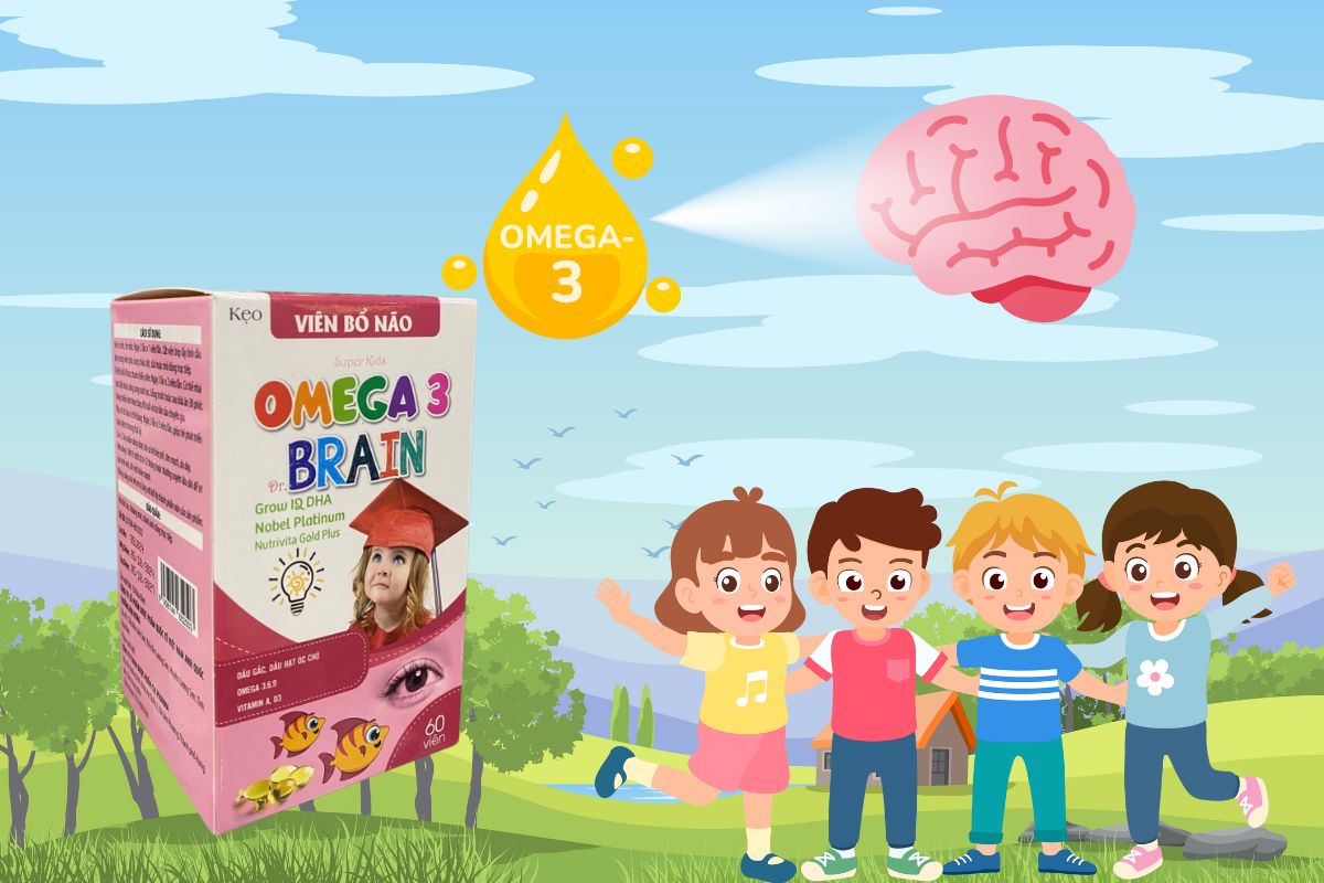 Kẹo Viên Bổ Não OMEGA 3 Brain