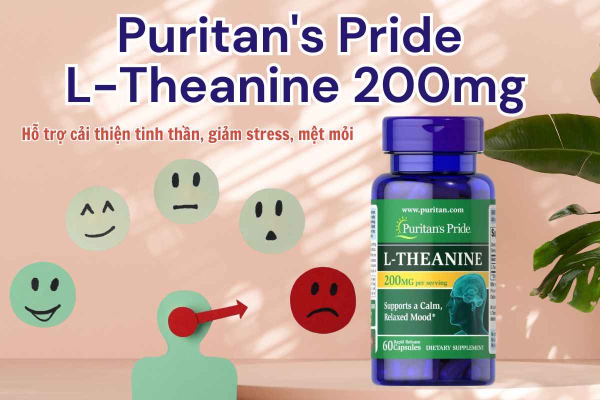 Puritan's Pride L-Theanine 200mg