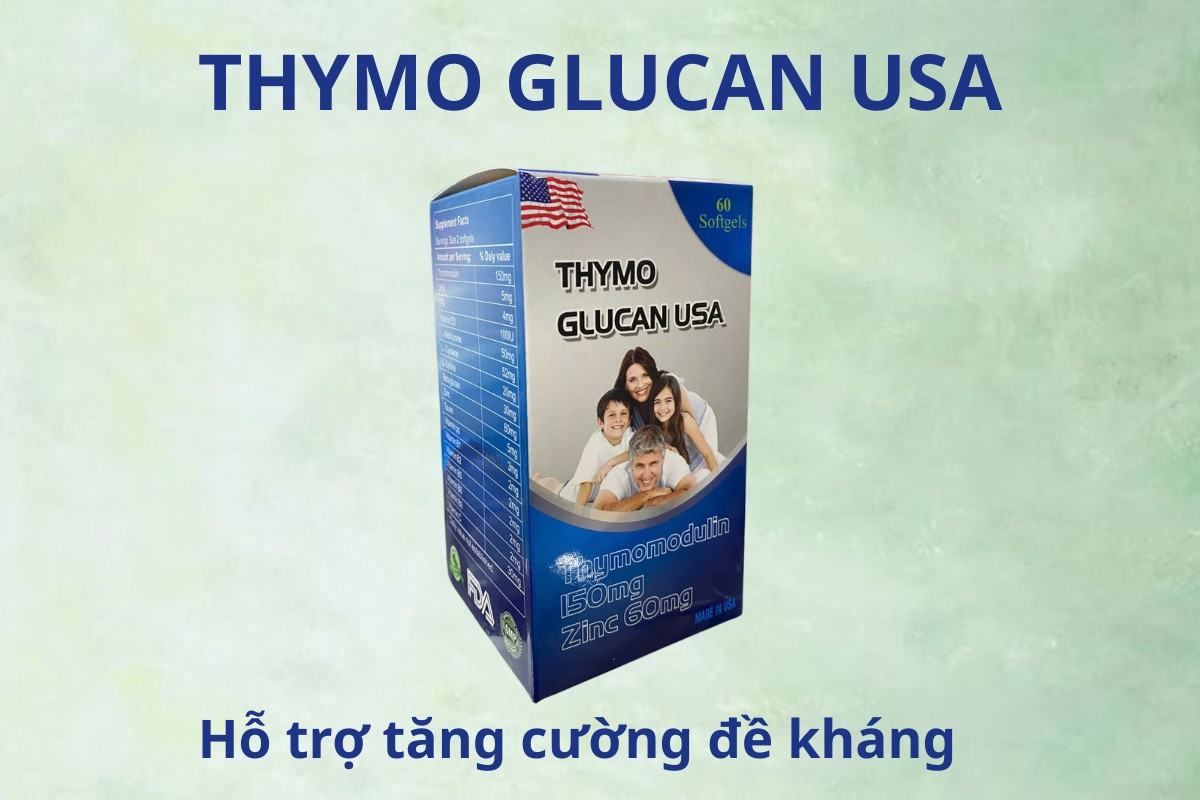 Thymo Glucan USA 12 THYMO GLUCAN USA hỗ trợ tăng cường sức đề kháng