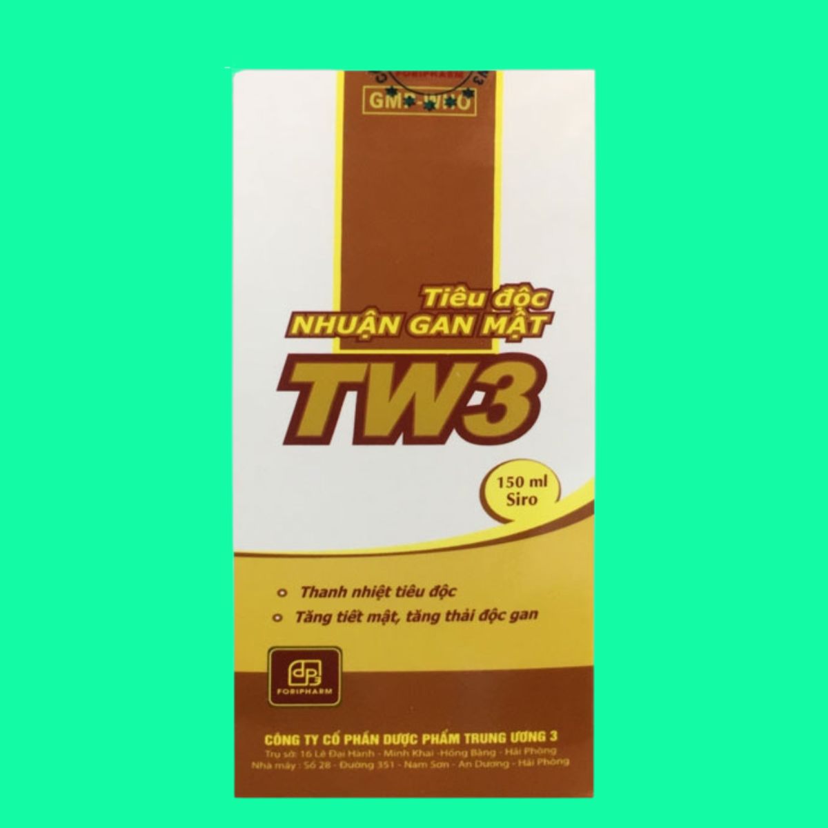 Tiêu độc nhuận gan mật TW3-4 Tiêu độc nhuận gan mật TW3 chai 200ml