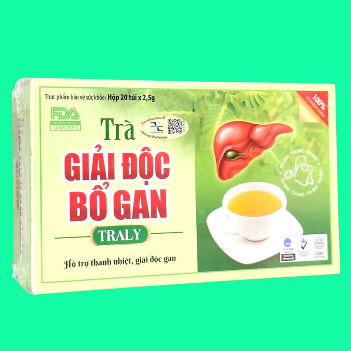 Trà giải độc bổ gan Traly-3 Trà giải độc bổ gan Traly