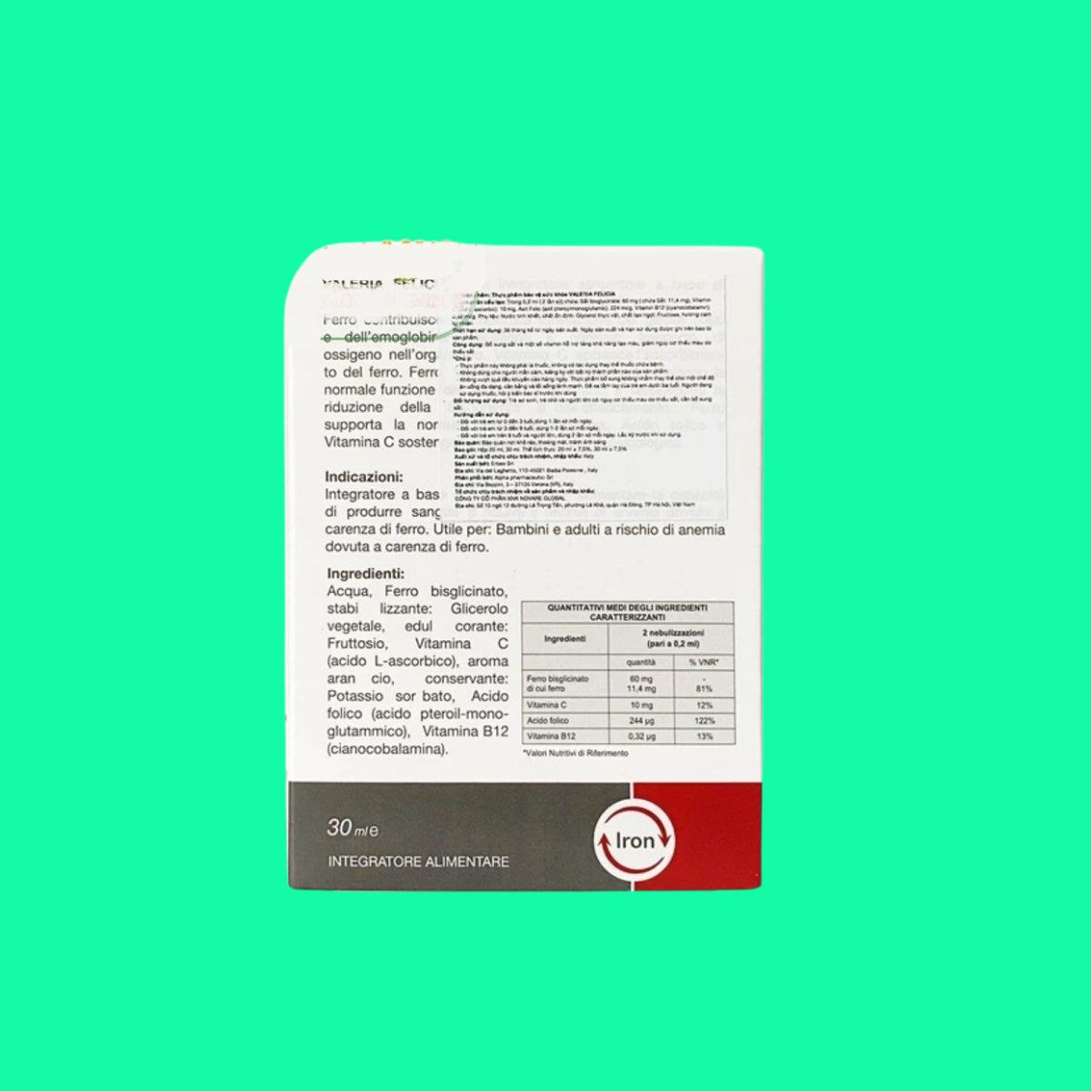 Valeria-Felicia-3 Xịt bổ sung sắt Valeria Felicia