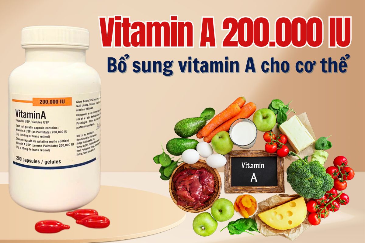 Vitamin A 200,000 IU Softgel Healthcare