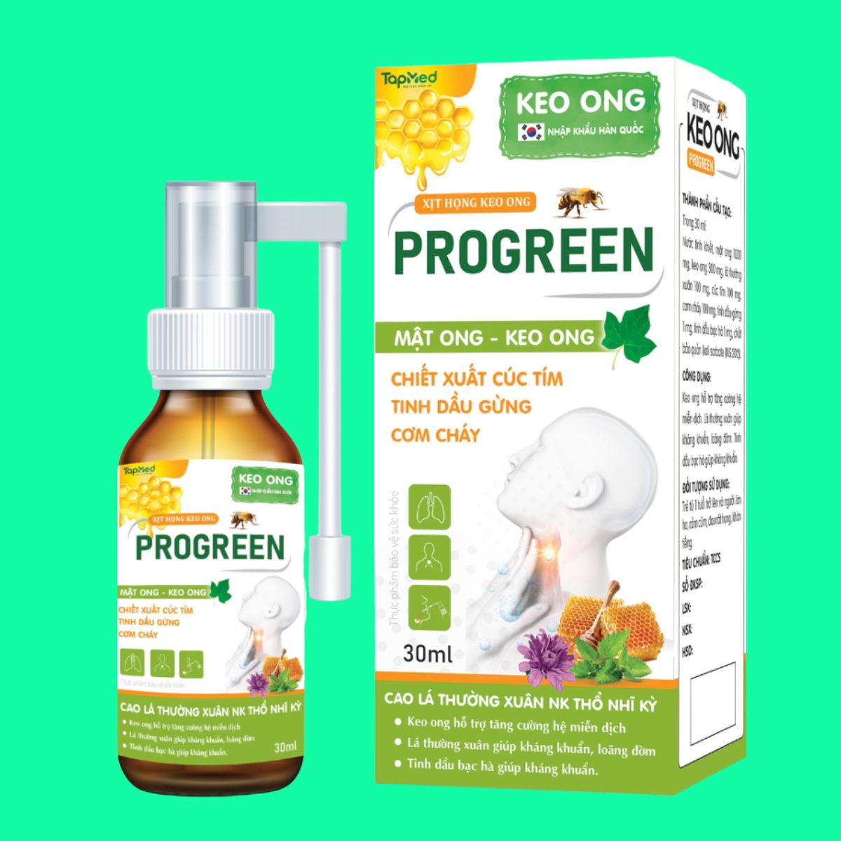 Xịt Họng Keo Ong Progreen-1 Xịt Họng Keo Ong Progreen