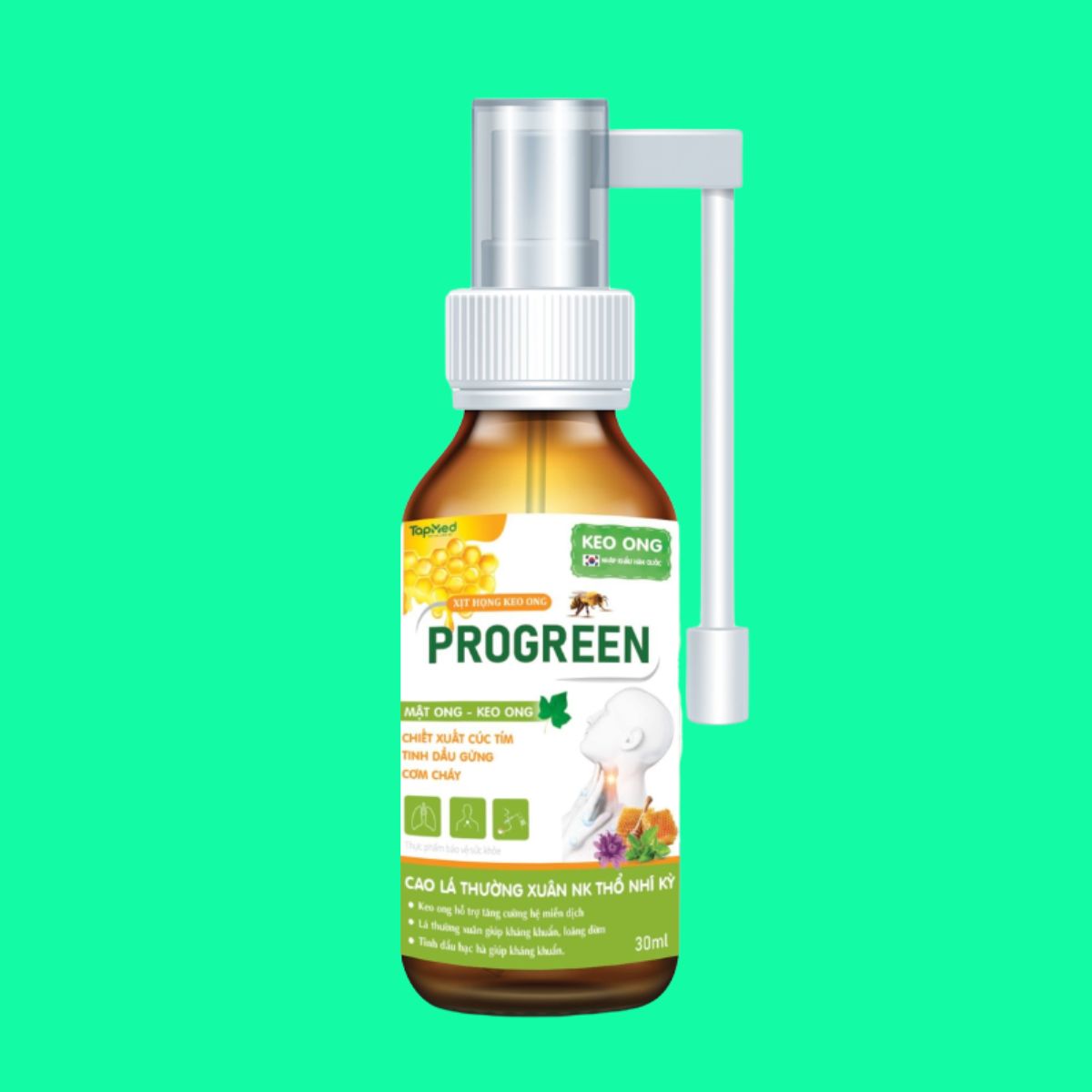 Xịt Họng Keo Ong Progreen-4 Xịt Họng Keo Ong Progreen