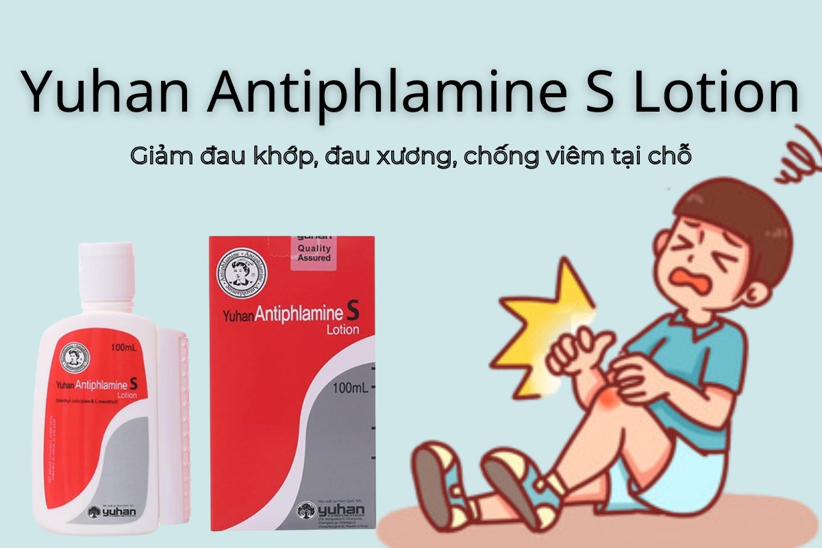 Yuhan Antiphlamine S Lotion giảm đau, chống viêm tại chố