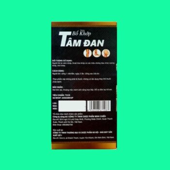 Bổ Khớp Tâm Đan 6 Bổ Khớp Tâm Đan