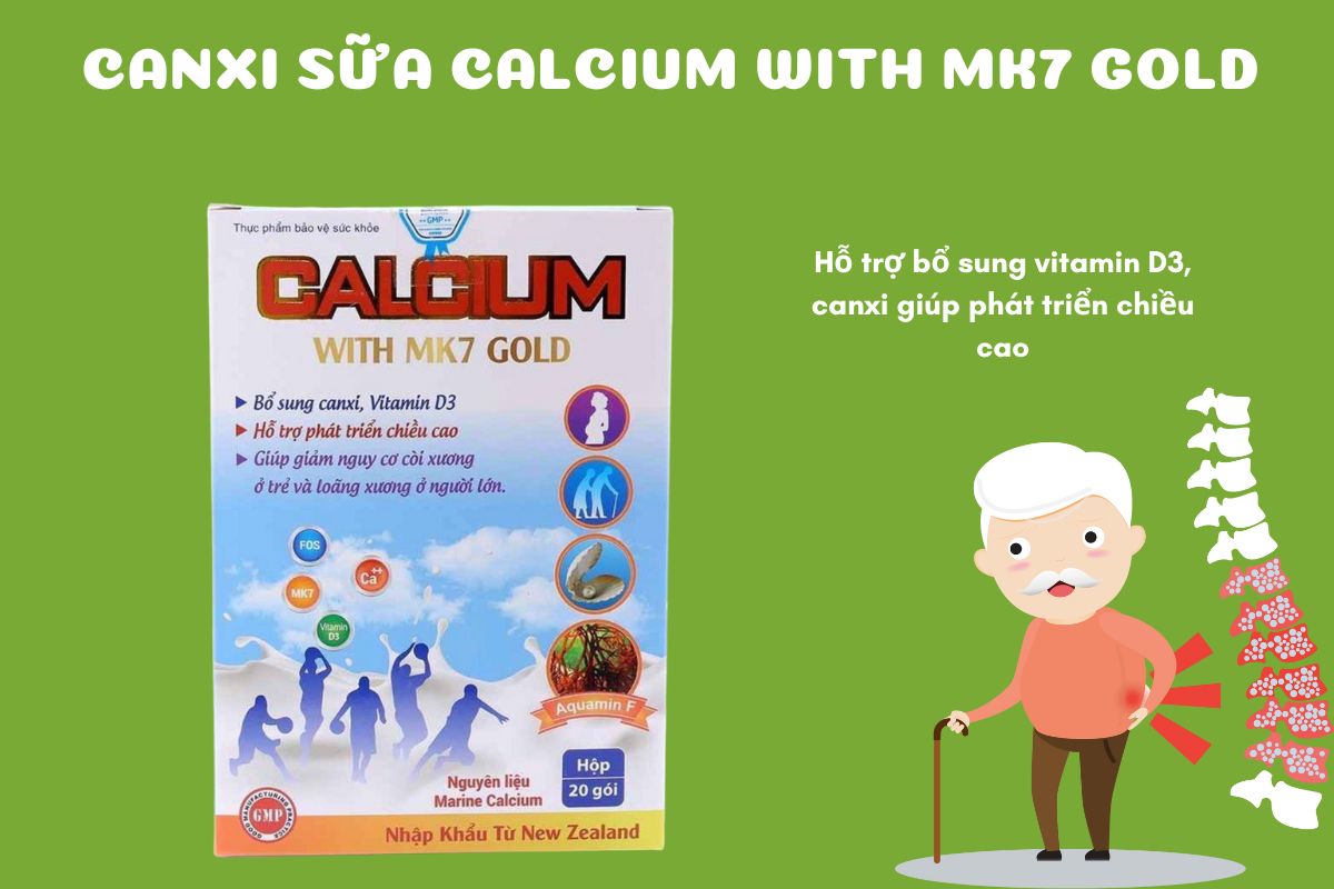 Canxi Sữa Calcium With Mk7 Gold
