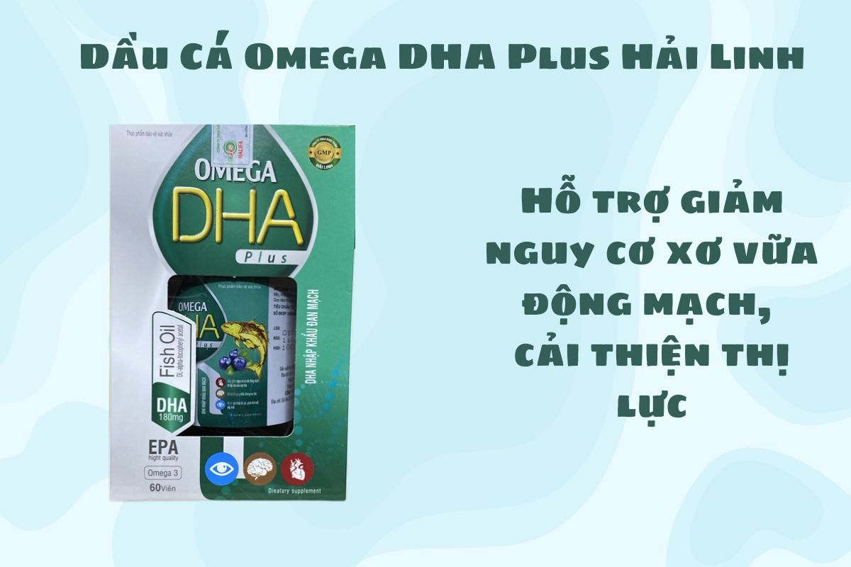 Dầu Cá Omega DHA Plus Hải Linh