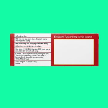 Entecavir Teva 0.5mg 2 Entecavir Teva 0.5mg