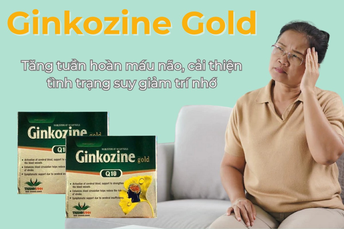 Ginkozine Gold tăng tuần hoàn máu não