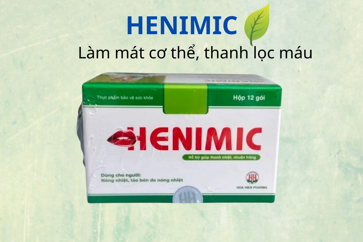 HENIMIC làm mát cơ thể, thanh lọc máu