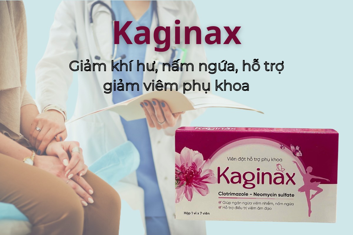 Kaginax 11 Kaginax giảm khí hư, nấm ngứa, hỗ trợ giảm viêm phụ khoa