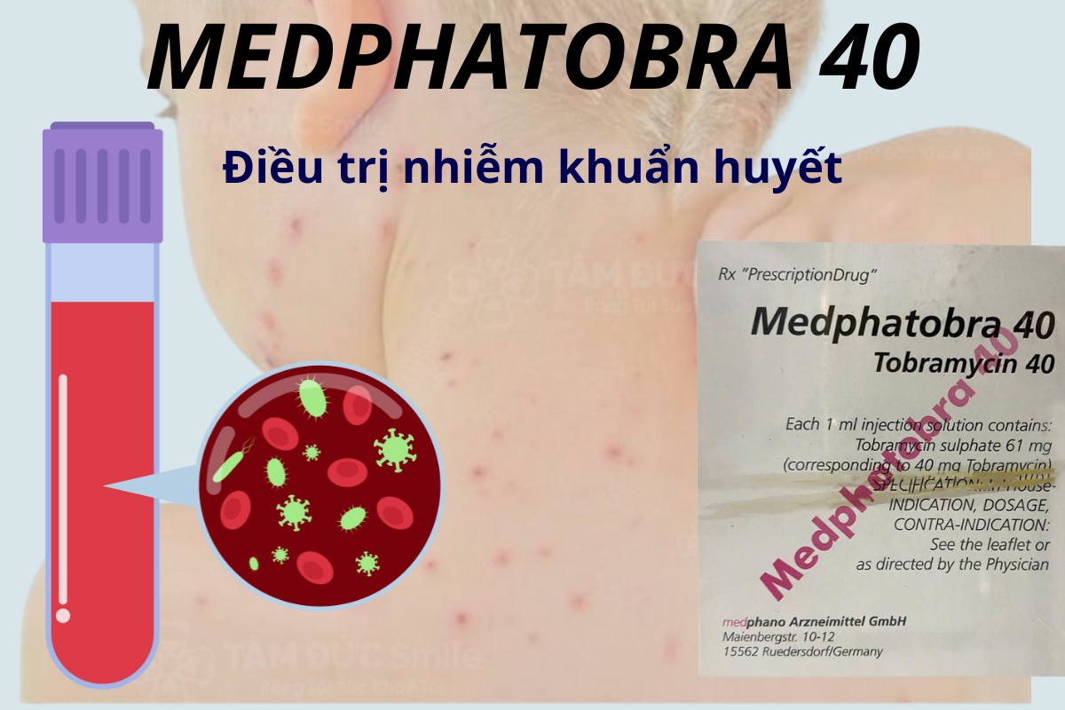 Medphatobra 40 điều trị nhiễm khuẩn huyết