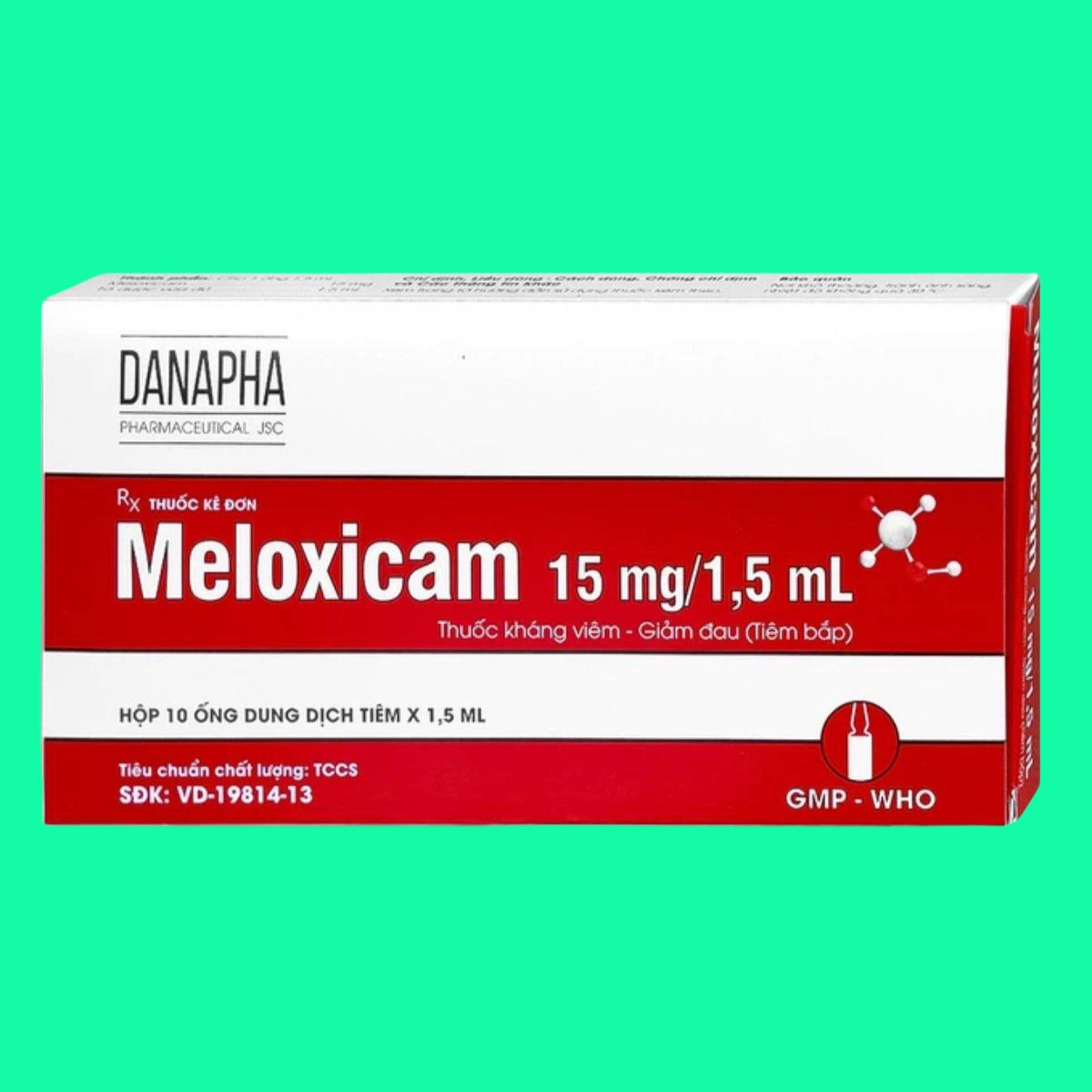 meloxicam-15mg-1.5ml-danapha-1 Dung dịch tiêm Meloxicam 15mg/1.5ml Danapha