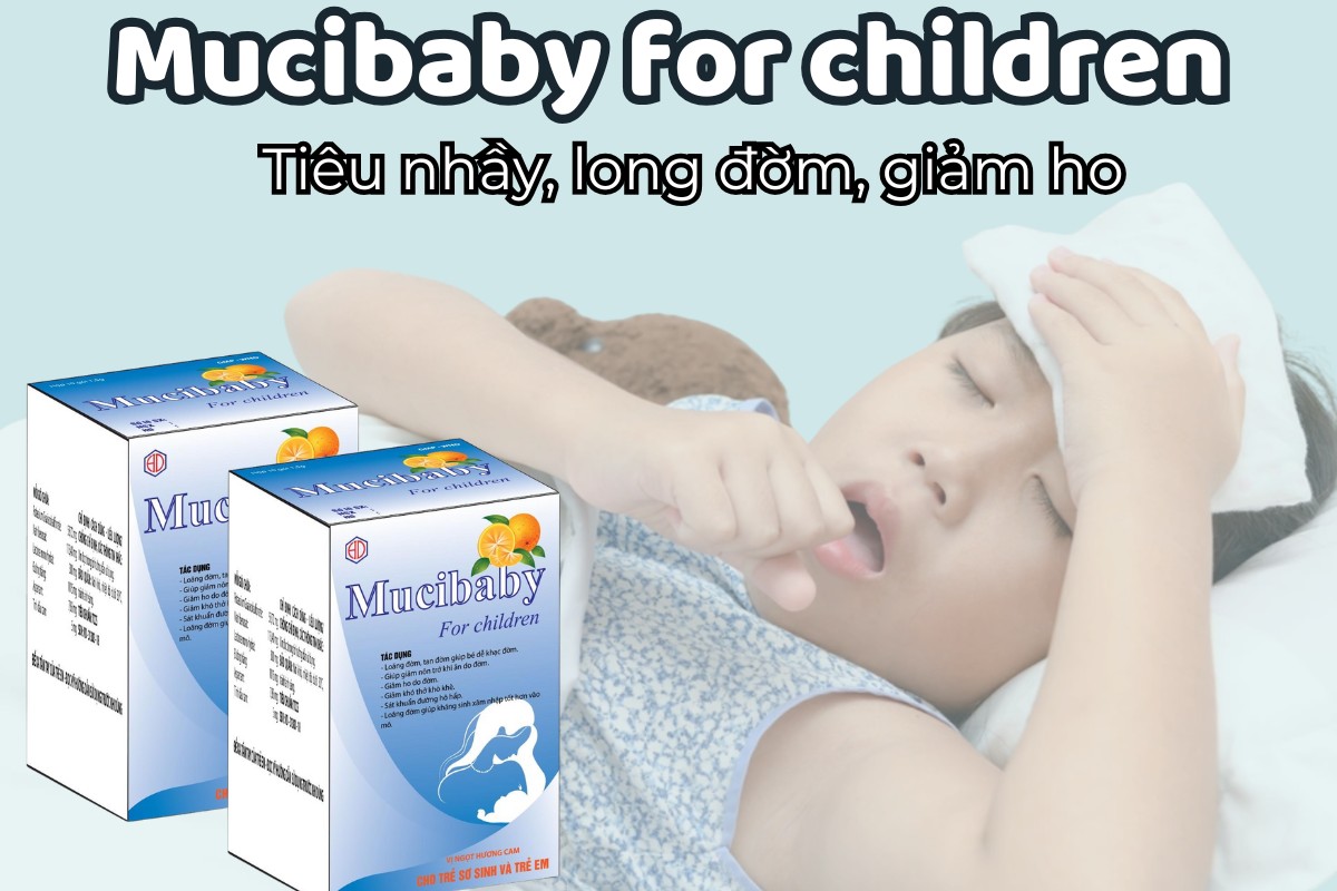 Mucibaby for children 6 Mucibaby for children tiêu nhầy, long đờm, giảm ho