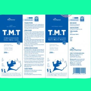 Nước súc miệng họng T.M.T 250ml 10 Nước súc miệng họng T.M.T 250ml
