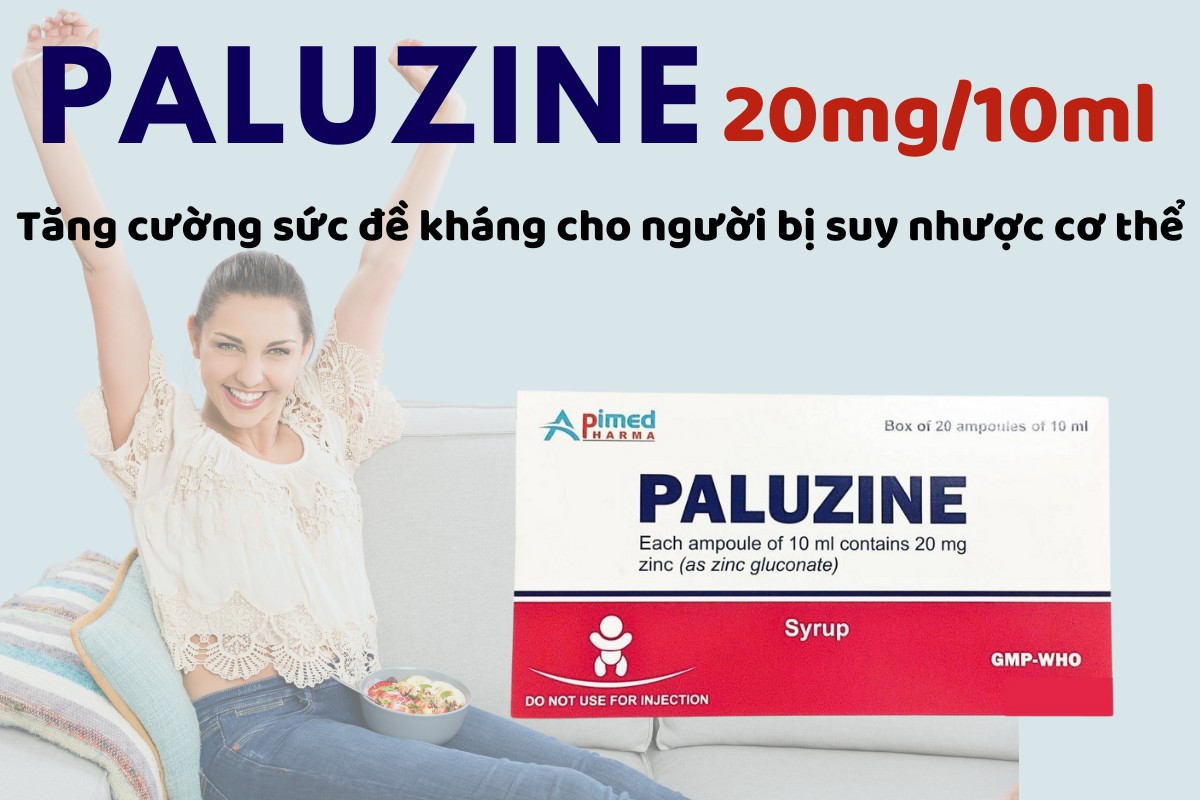 Paluzine 20mg/10ml 7 Paluzine 20mg/10ml tăng sức đề kháng cho trẻ em và người bị suy nhược cơ thể