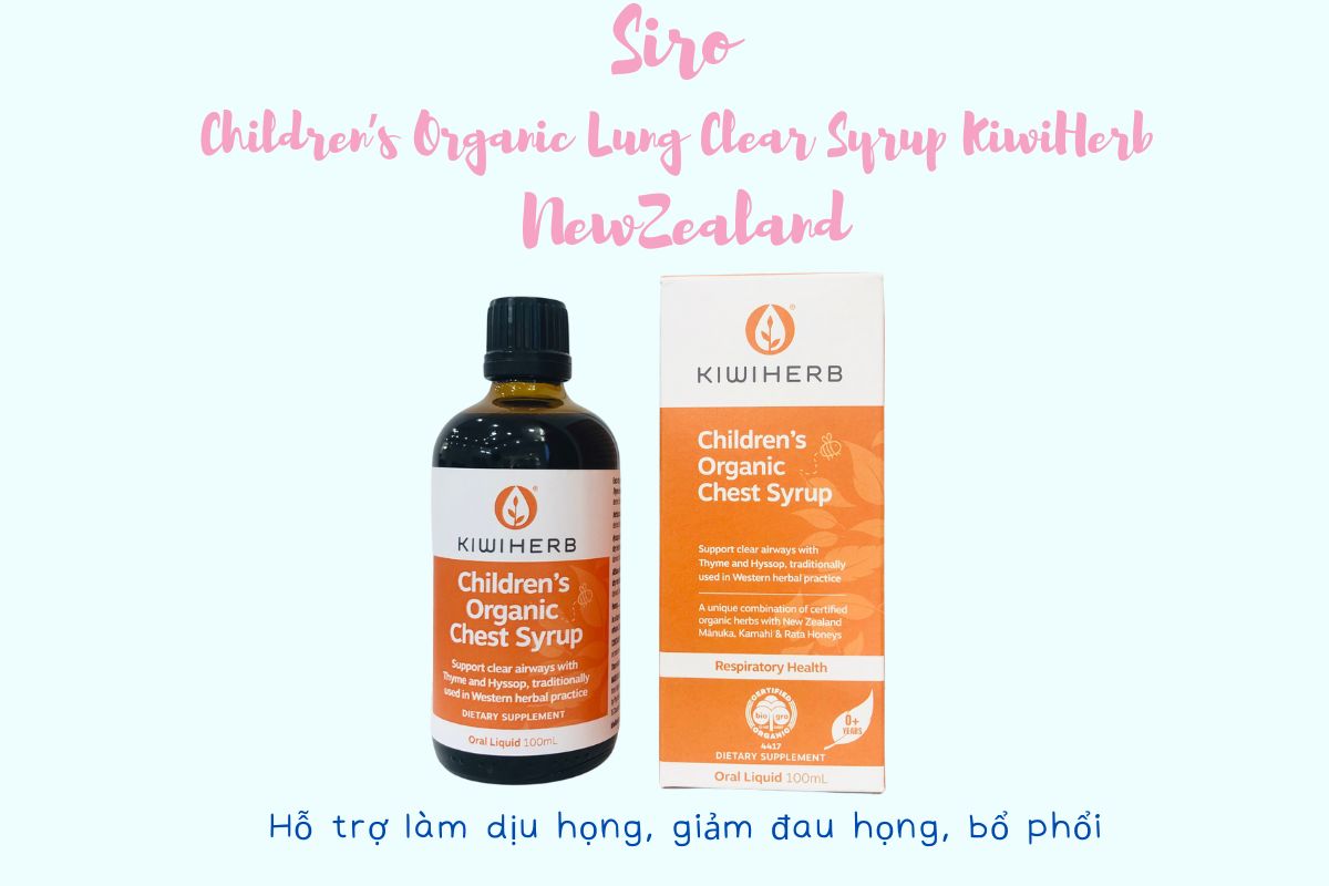 Siro Children's Organic Lung Clear Syrup KiwiHerb NewZealand
