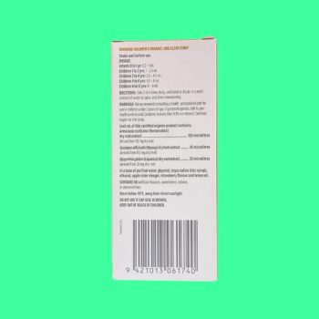 Siro Children's Organic Lung Clear Syrup KiwiHerb NewZealand