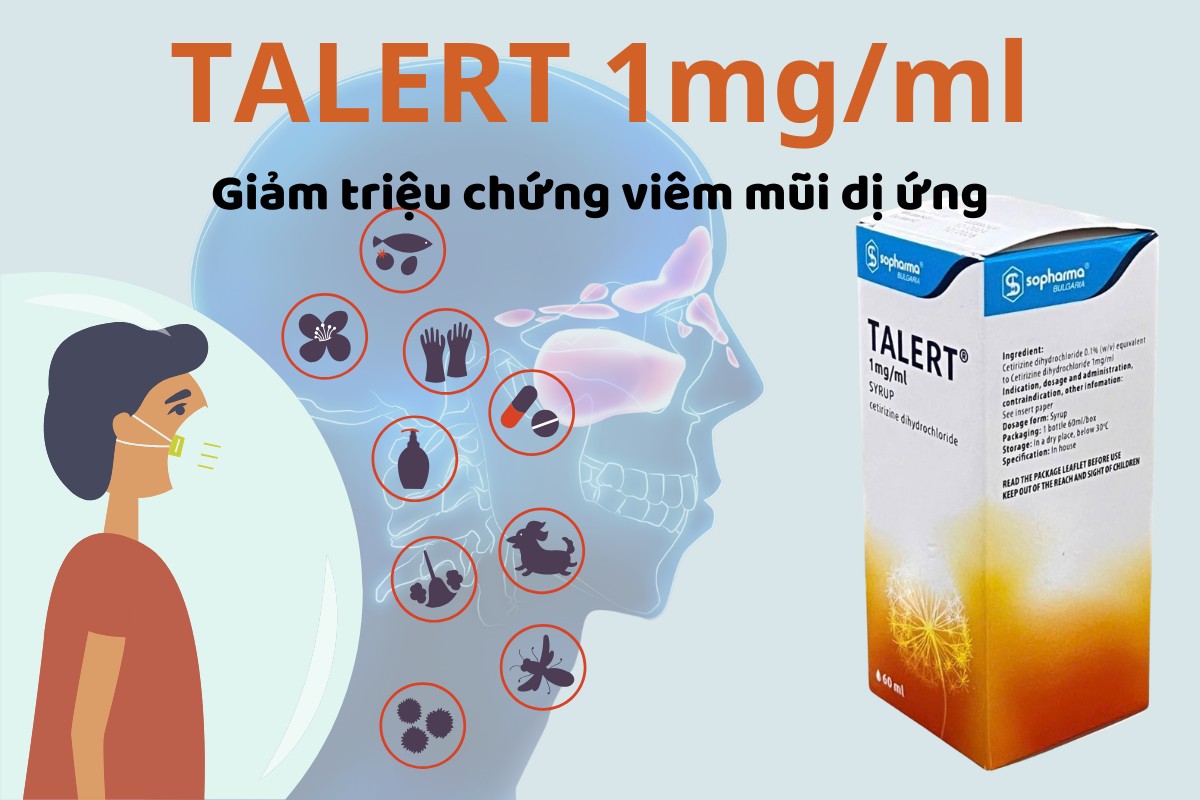 Talert 1mg/ml giảm triệu chứng viêm mũi dị ứng