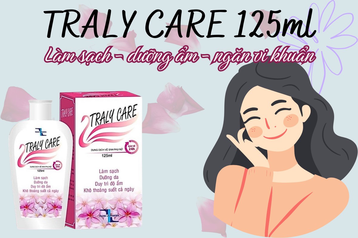Dung dịch vệ sinh Traly Care 125ml làm sạch - dưỡng ẩm- ngăn ngừa vi khuẩn