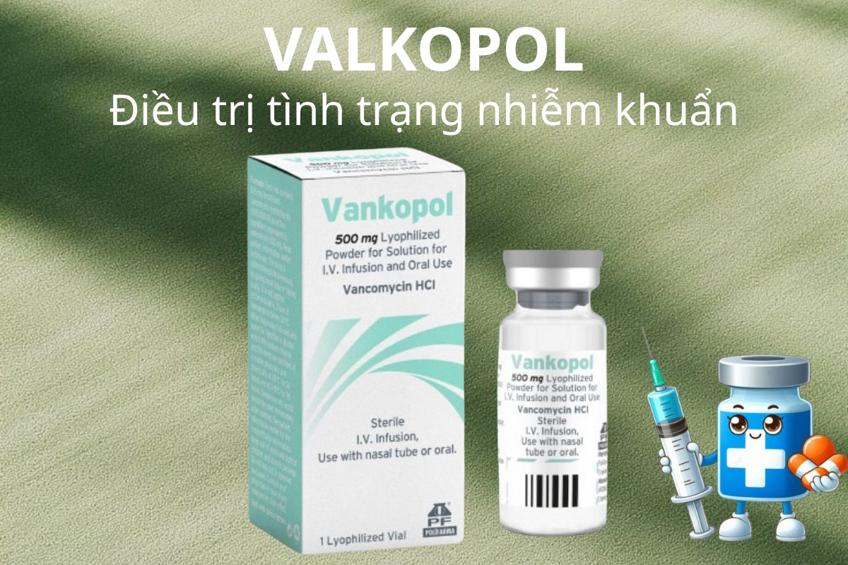 VANKOPOL 500MG IV điều trị nhiễm khuẩn