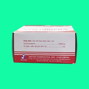 Vitamin B12 1000mcg/ml Vinphaco 2 Vitamin B12 1000mcg/ml Vinphaco