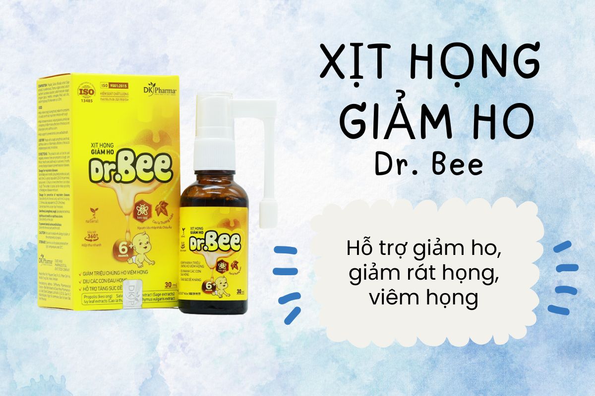 Xịt Họng Giảm Ho Dr. Bee