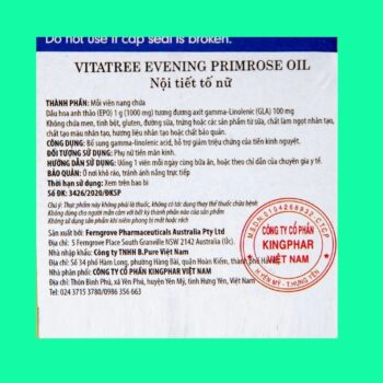 Evening Primrose Oil Vitatree 8 Evening Primrose Oil Vitatree